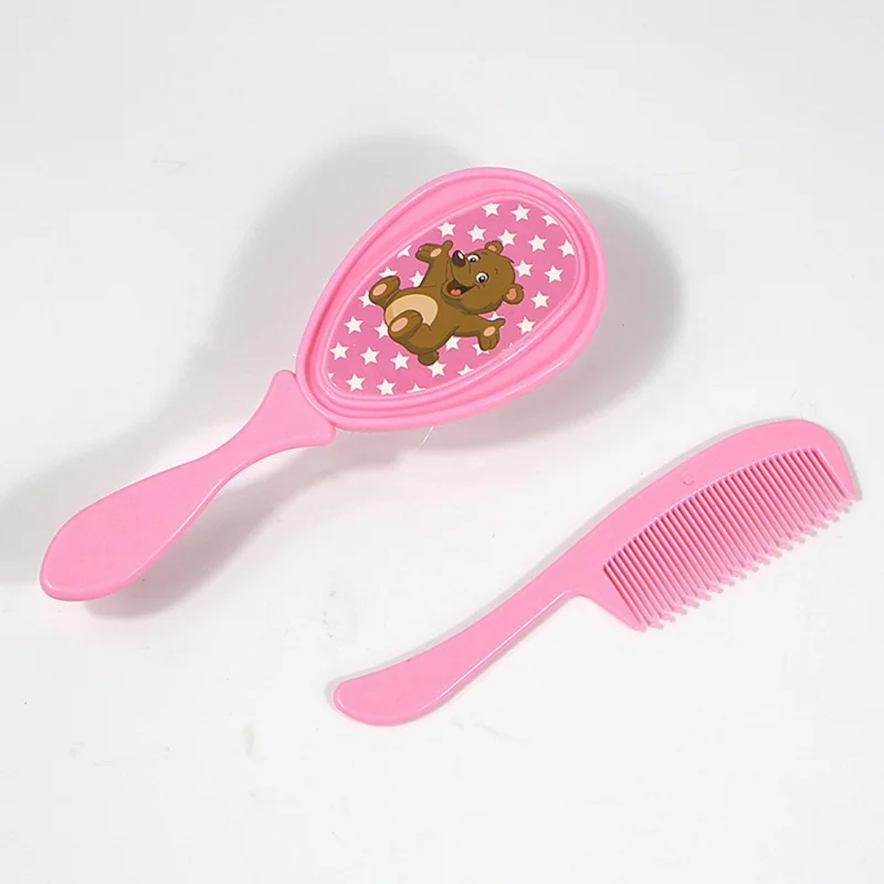 Peigne de dessin animé doux pour tout-petits, brosse à cheveux pour bébé, brosse à cheveux pour nouveau-né, masseur de tête pour bébé, soins,