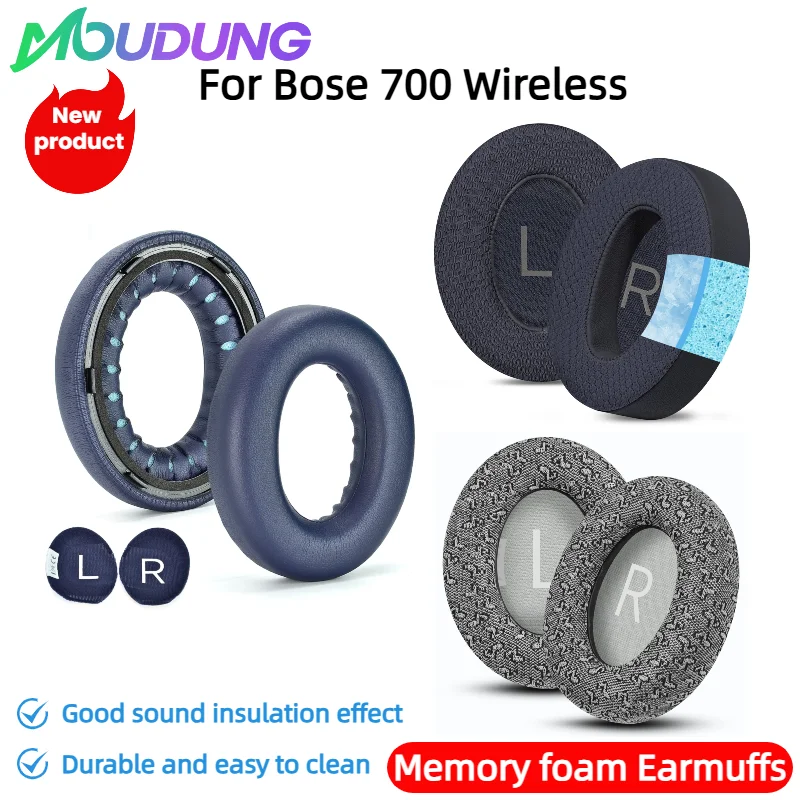 

MOUDUNG Replacement Ice gel Earpads for Bose 700 Wireless Earmuffs Ultra-soft Sponge Cushion Cover Repair Parts Headphone