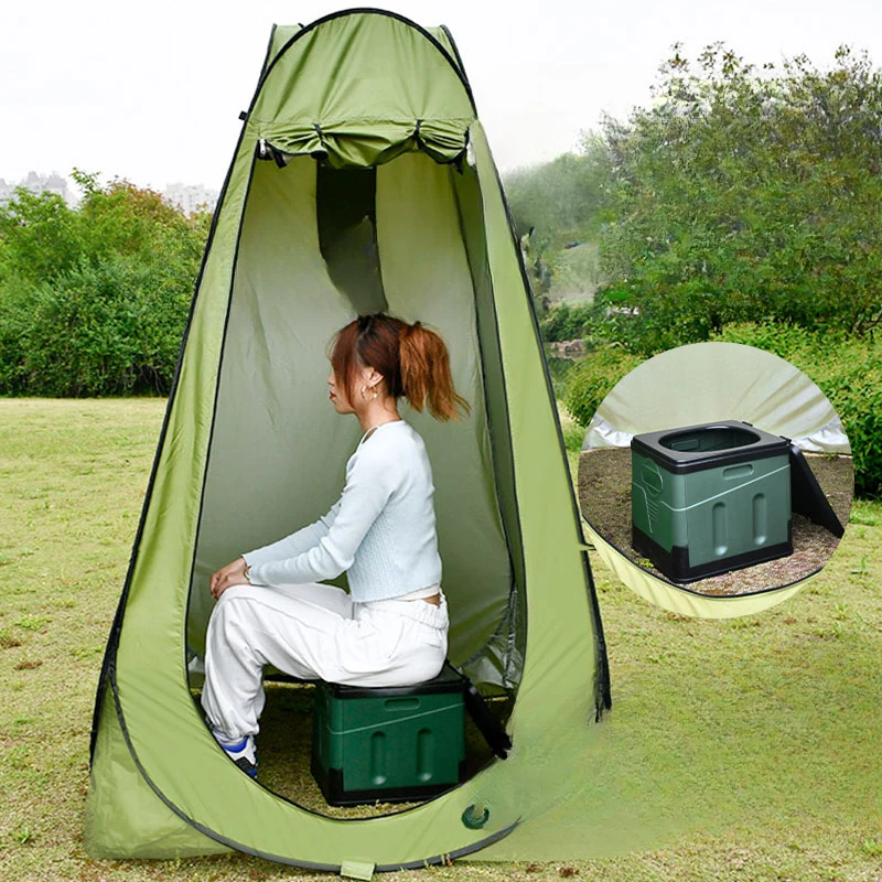 

Outdoor Portable Folding Toilet Deodorant Curing Agent Car Adult Camping Self-driving Tour Toilet Emergency Shame Tent