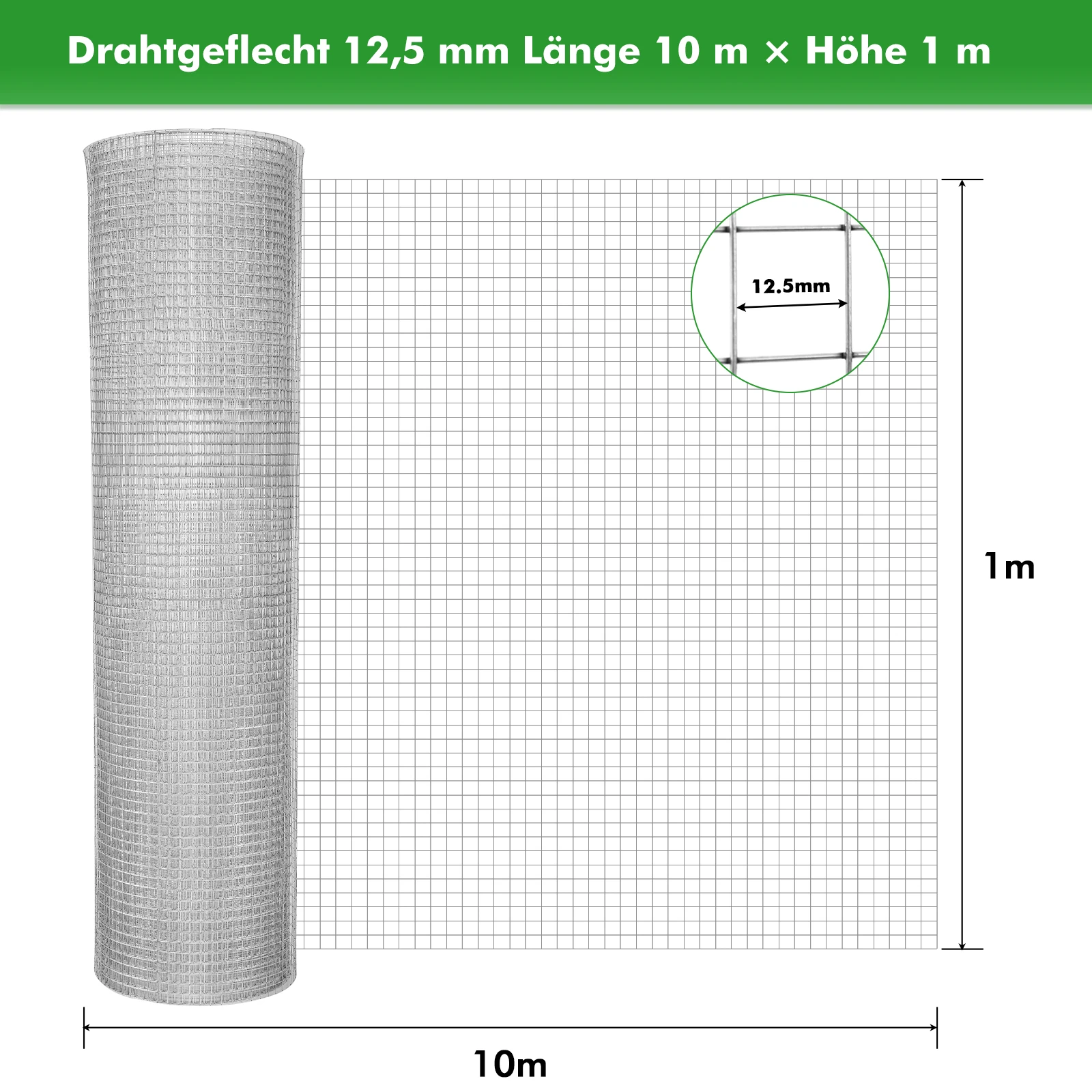Landbouw Hek Stalen Gaas 4.8 m/10 m/25 m Lengte Gevogelte Hek Zware Tuin Net Mesh Moestuin bescherming Draadgaas Hek