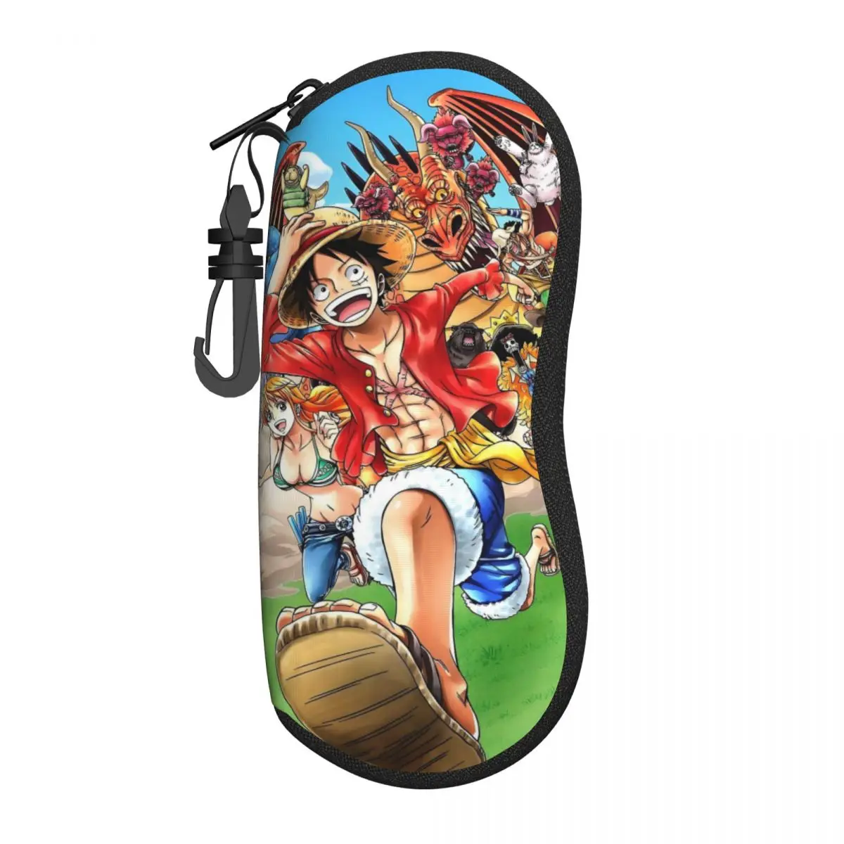 

Индивидуальный цельный чехол для очков с мультяшным дизайном L-Luffy, унисекс, дорожный, аниме, для очков и солнцезащитных очков, защитный футляр