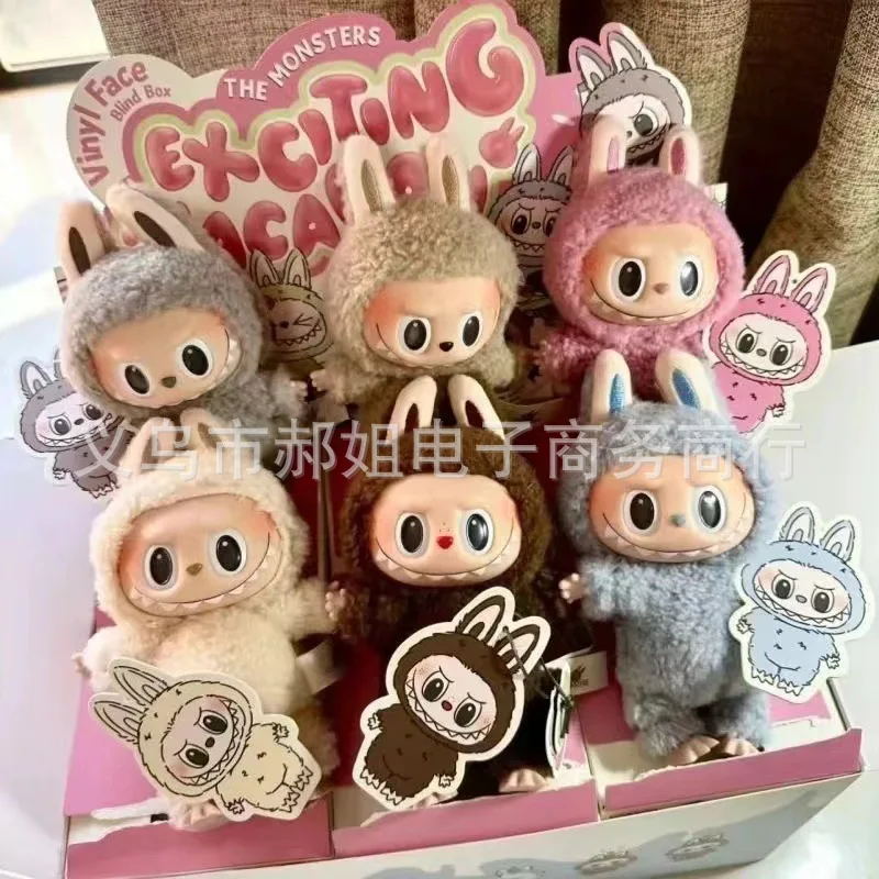 [Ready Stock] 1:1 Replica Bubble Labubu Labubmart Trendy Toy Doll Vinyl Heartbeat Macaron National Version Without Standard