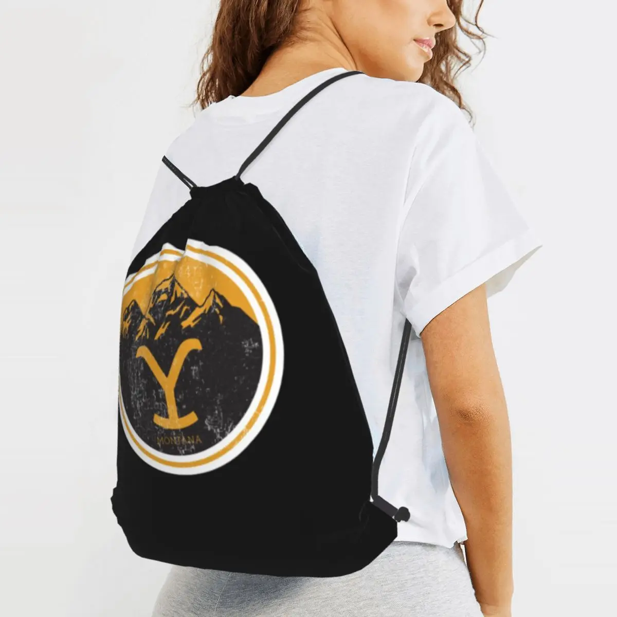 Yellowstone Quick Dry Dutton Ranch Backpacks Casual Drawstring Bags Sports Bag Book Bags for Man Woman School