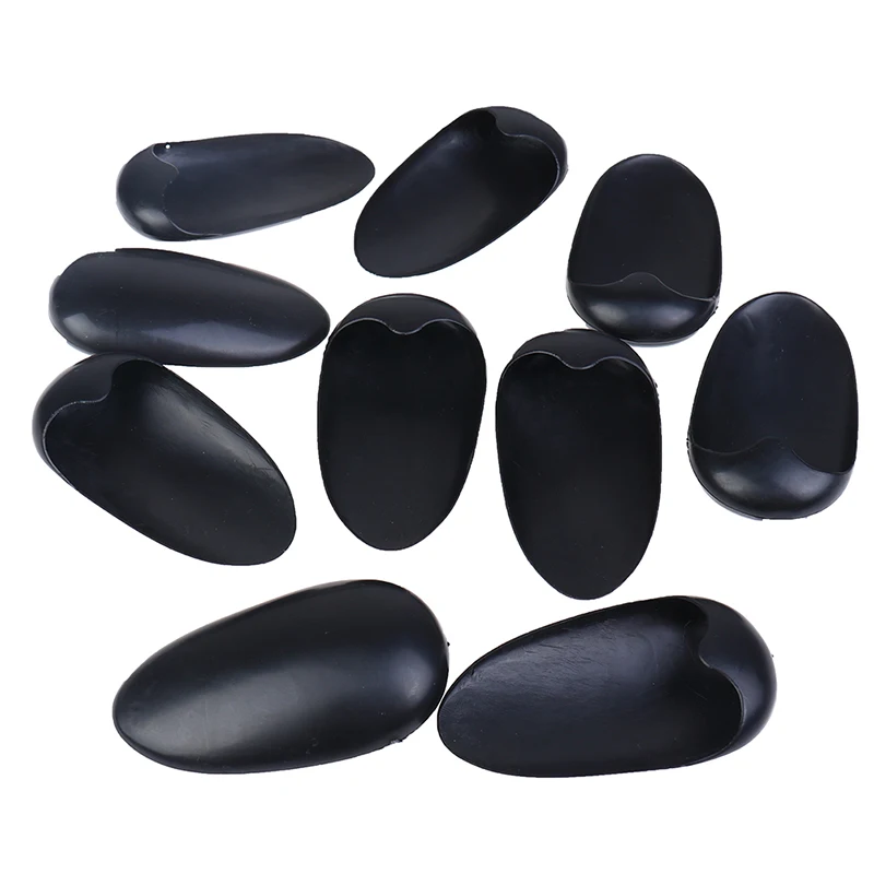 10 Pairs Black Plastic Ear Cover Salon Hairdressing Hair Dyeing Coloring Bathing Ear Cover Shield Protector Waterproof Earmuffs