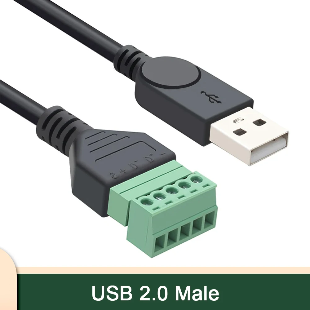 

USB к 5P паяльная короткая кабельная клемма папа и мама пары разъемов USB2.0 терминал зеленая вилка Мышь Клавиатура