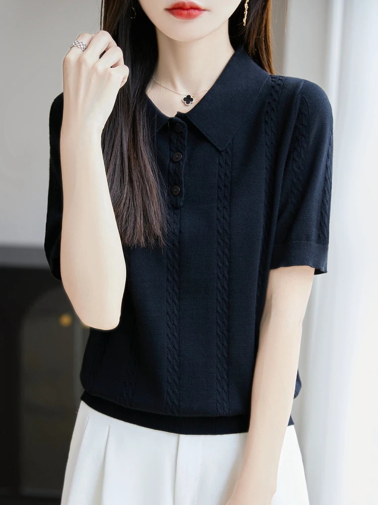 

Летняя женская футболка из чистого хлопка 2025 года, повседневная, легкая, дышащая, с коротким рукавом, удобная посадка