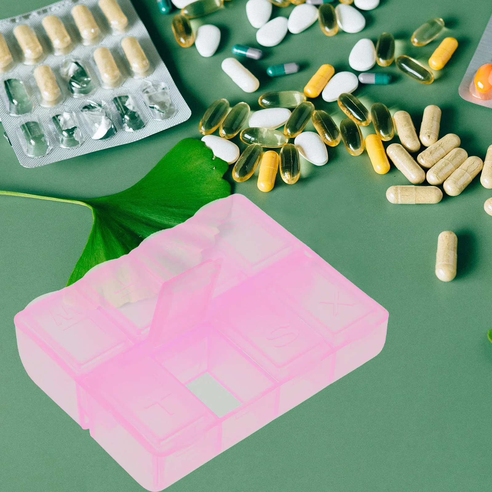 

5pcs Storage Portable Convenient Medicine Case Medicine Case Daily Use Organizer Travel Health Compact