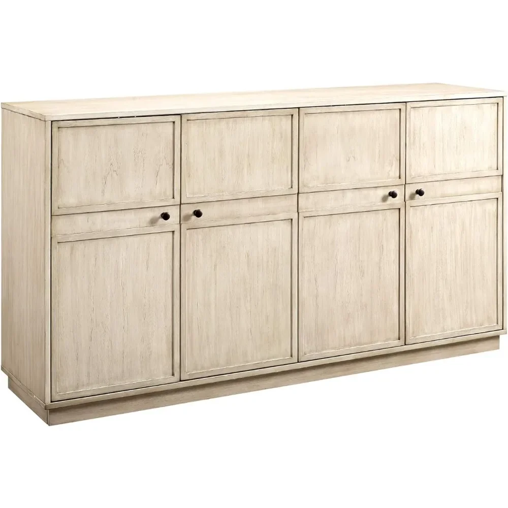 

Walker Edison Alden Versatile 4 Door Framed-Storage-Sideboard, 62 Inch, Birch