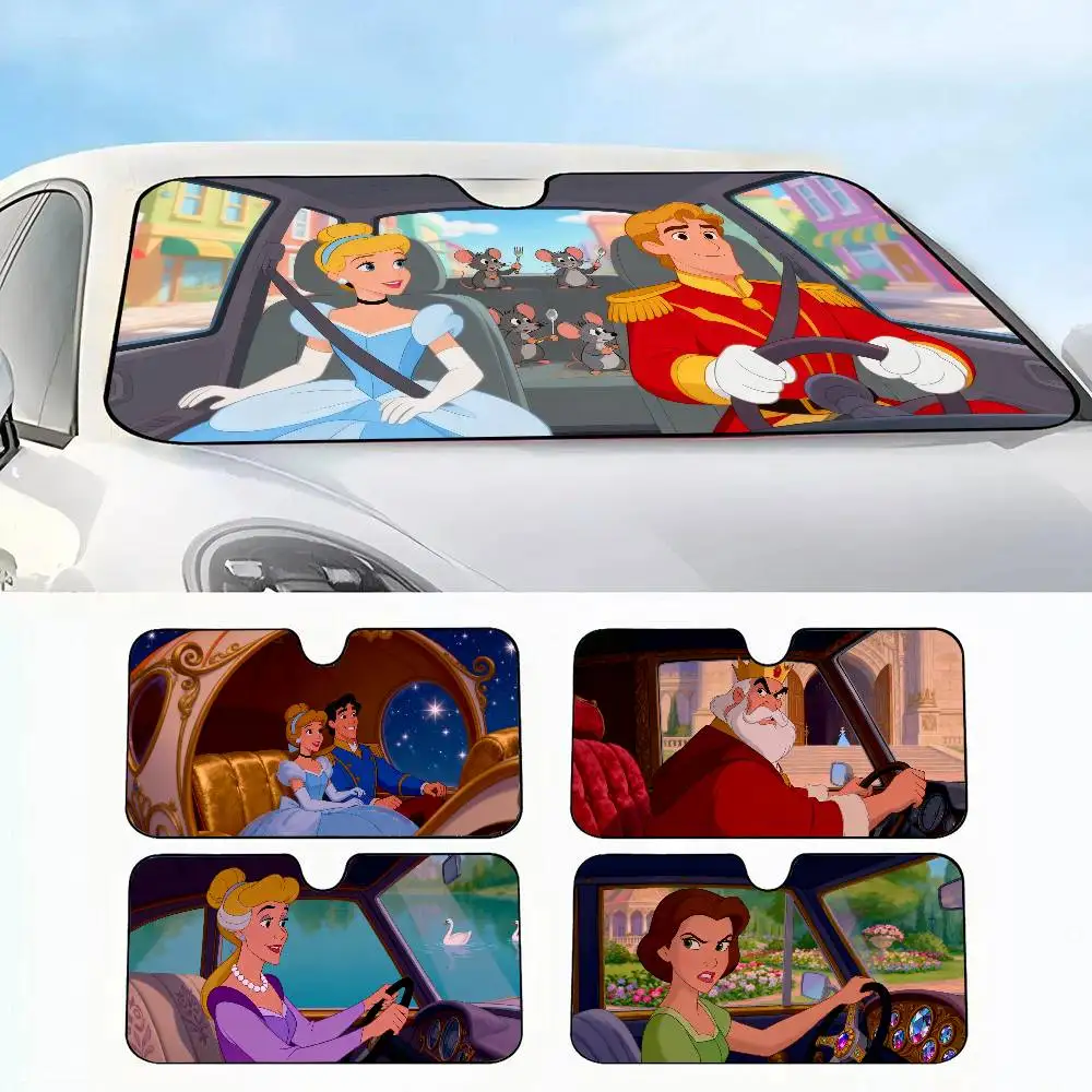 

Disney Cinderella Car SunShade Car insulation windshield sunshade, UV blocking sunshade protector