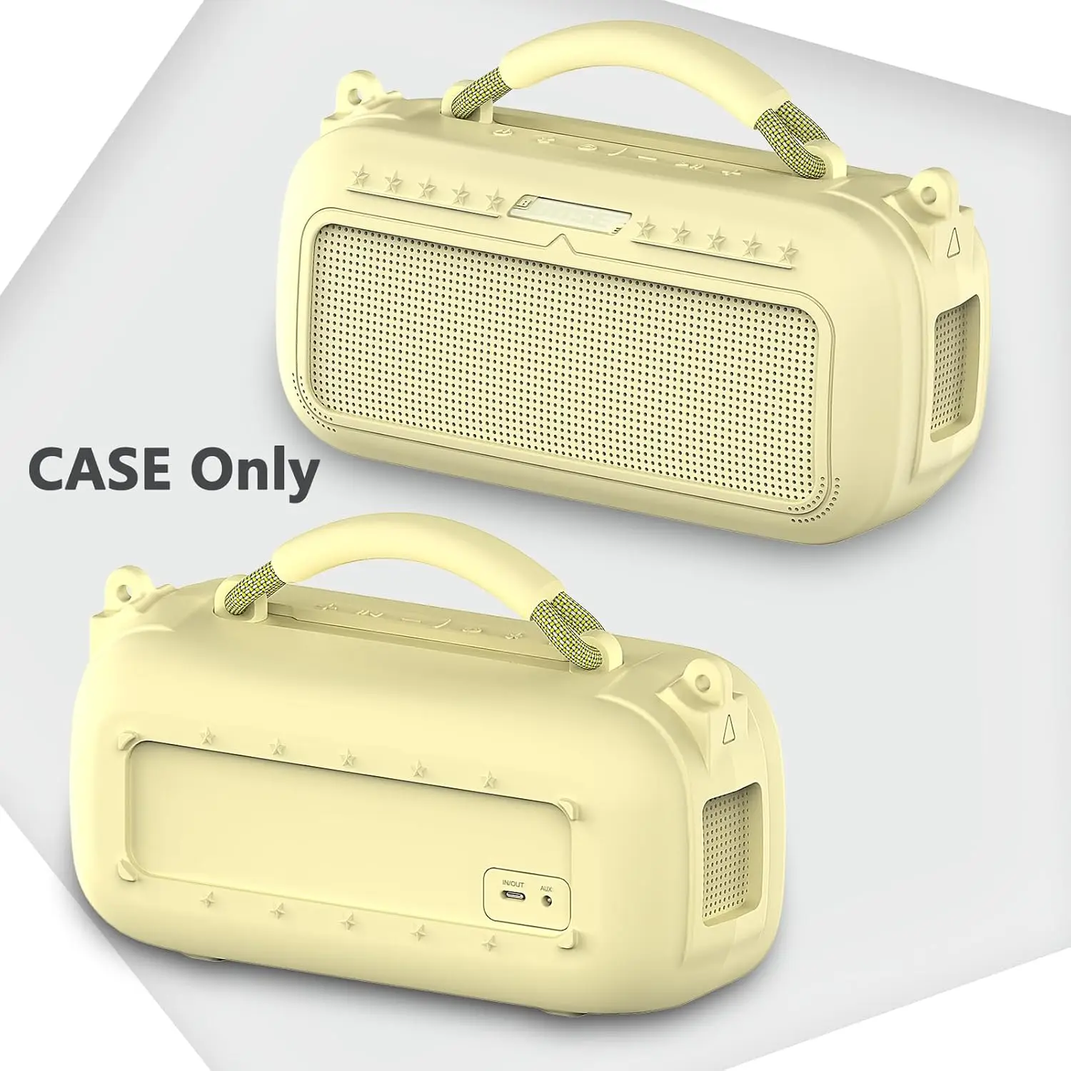 Silicone Cover Case and Shoulder Strap for Bose SoundLink Max Portable Speaker Accessories(case only)