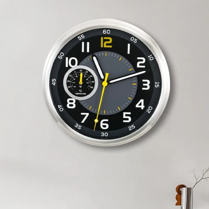 Metal Minimalist Wall Clock Elegant Design Wall Clocks Living Room Silent Decoration Timepiece Entrance Hall Aesthetic Clock