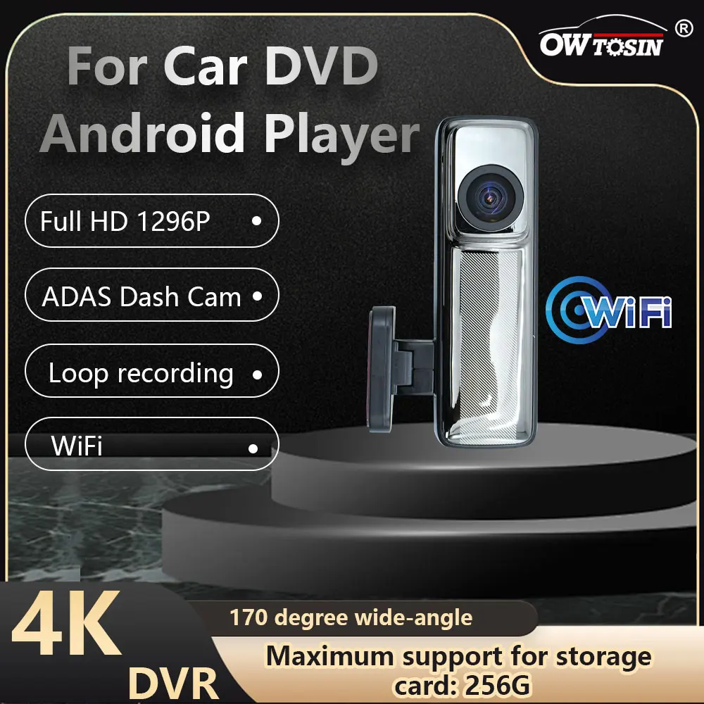 

1296P WIFI ADAS Car DVR Camera Recorder DashCam For Car DVD Android Player 170 Degree Night Version 4k HD Camera USB Dash Cam