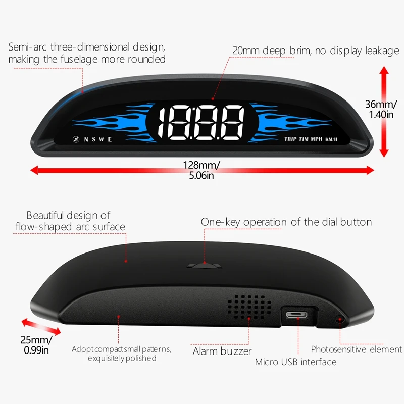 G2 Car HUD High-Definition Head-Up Display Speed Guide Head-Up Device Universal Accessories