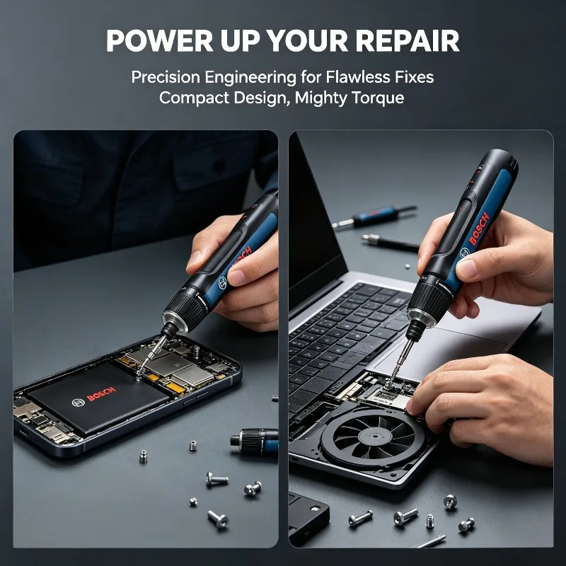 Bosch Go 3 Cordless Screwdriver, Forward/Reverse Control, Durable Motor for Consistent Performance in Home & Office Tasks