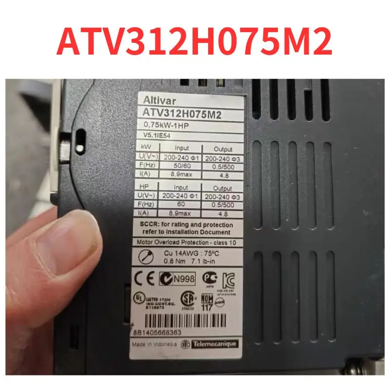 90% new  ATV312H075M2   frequency converter  tested OK