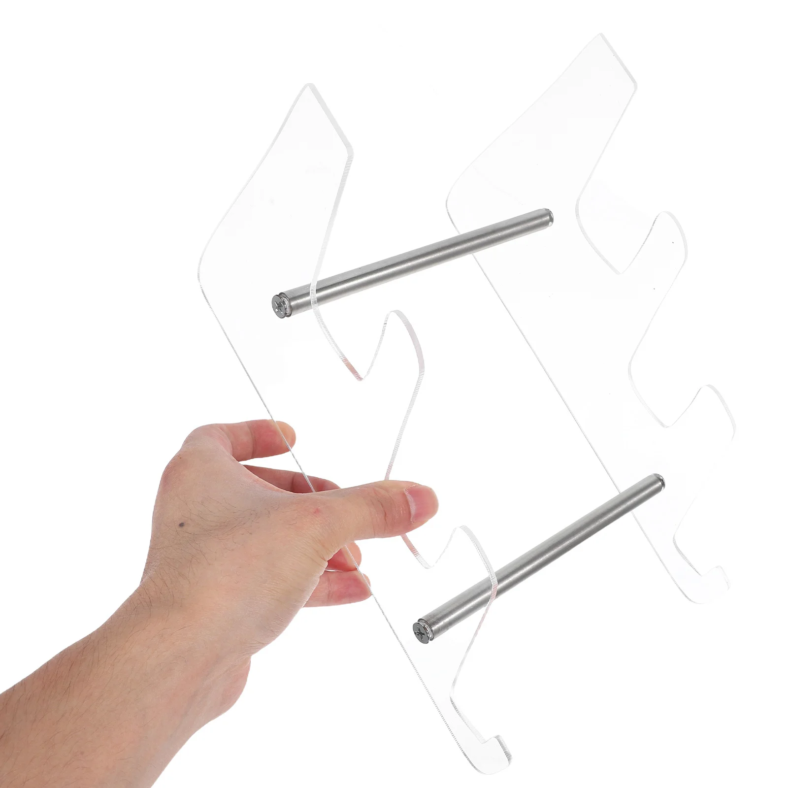 

2Pcs Keyboard Display Stand Transparent Acrylic Keyboard Holder Platform Riser for Desktop Office Home Display Stands