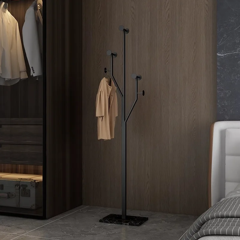 Italian Light Luxury Clothes Hanger Floor-standing Bedroom Home Iron Clothes Hanger Entrance Vertical Simple Coat Rack