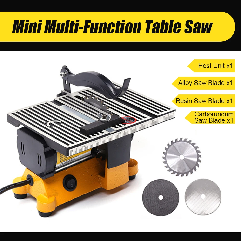 

Мини-настольная пила, настольная электрическая режущая машина, многофункциональные настольные пилы с 3 лезвиями для поделок ручной работы из деревянной модели