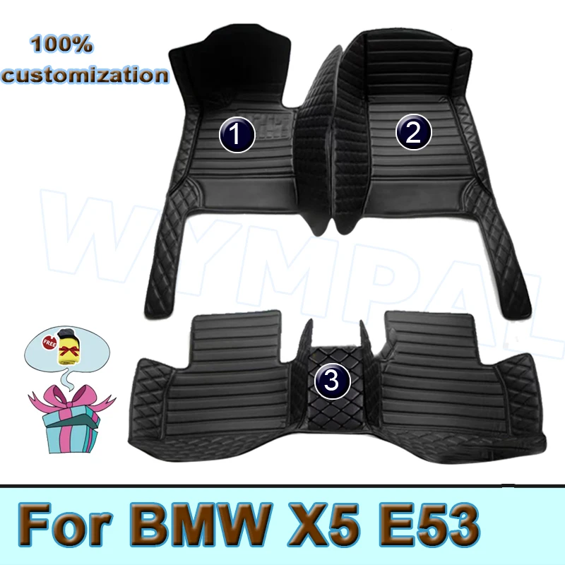 Car floor mats for BMW X5 E53 2004 2005 2006 2007 Custom auto foot Pads automobile carpet cover