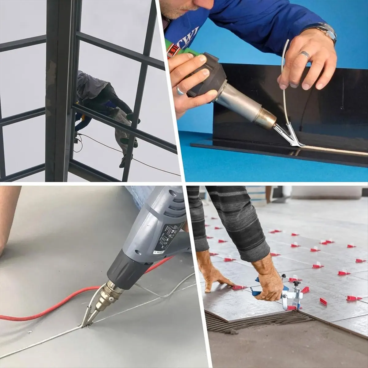 HOME USE-A Welding Tip Nozzles, Heat- Speed Welding Nozzle for Vinyl PVC Plastic Sheet Hot Air Weldings, Heat Resisting