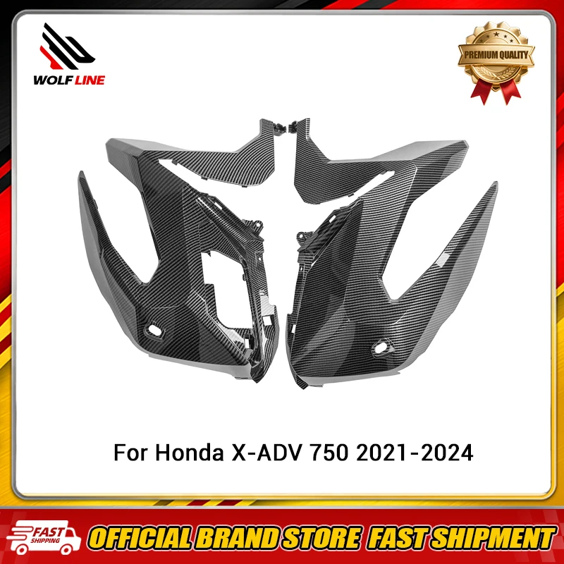 WOLFLINE Front Headlight Side Cover Fairing For Honda X-ADV 750 2021-2024 Motorcycle Frame Injection Protector Cowl Customizable