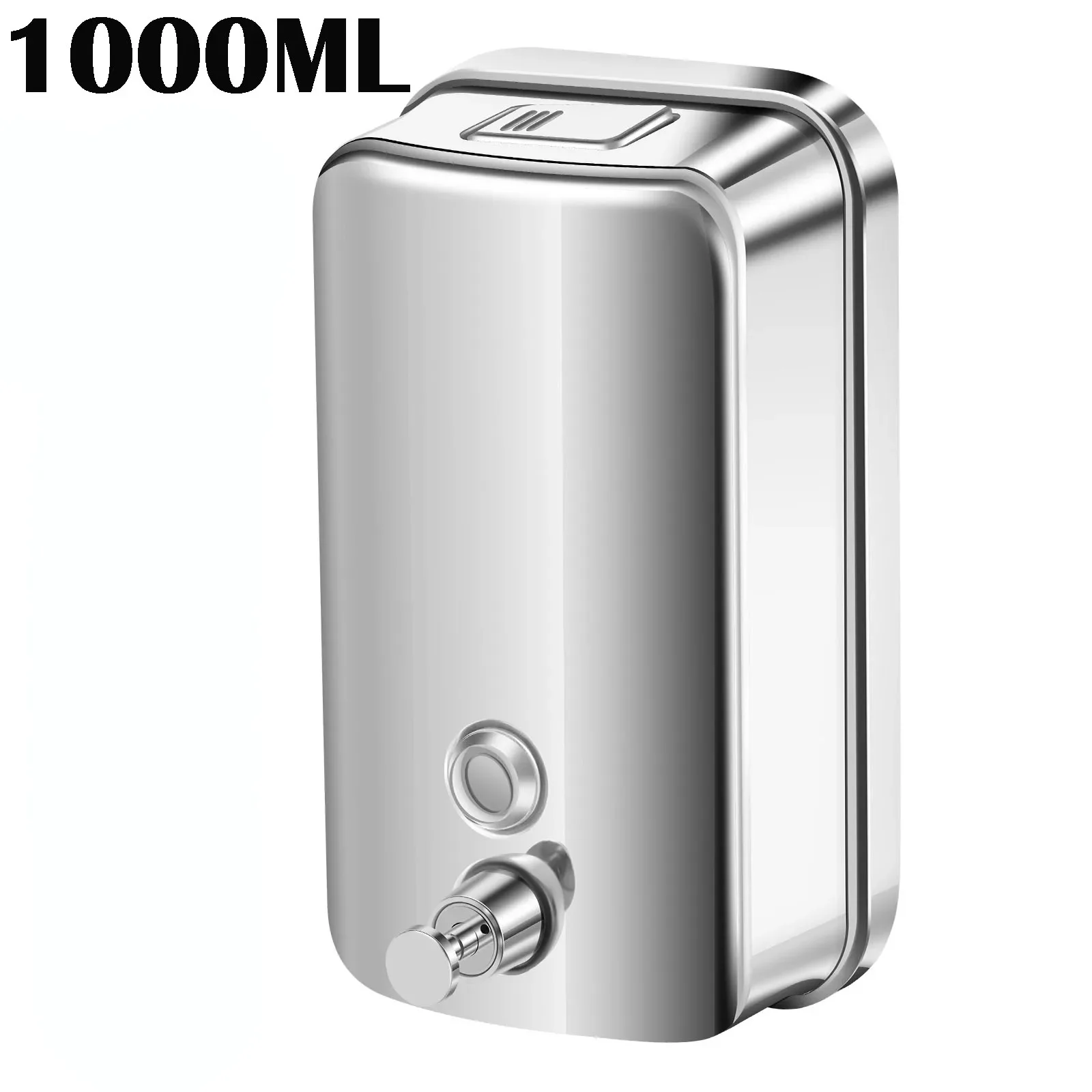 

Коммерческий дозатор для мыла 33,8 унции / 1000 мл, настенный, из нержавеющей стали, для ванной комнаты, отеля, ресторана