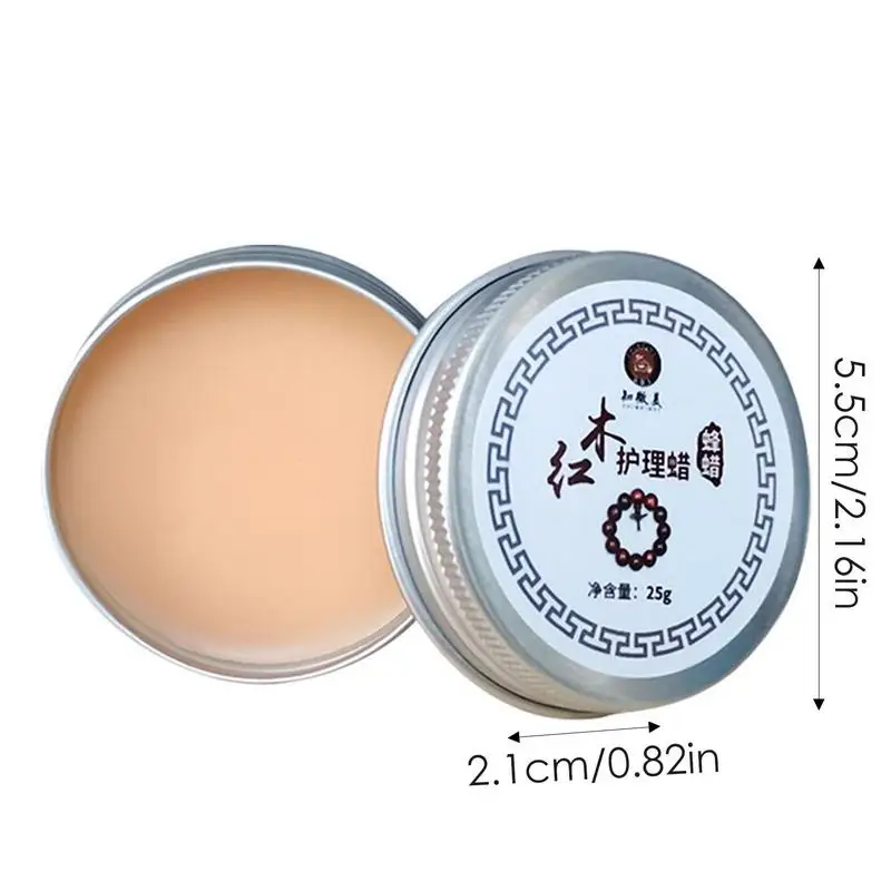 Cera de madera para muebles, 25g, cera de abejas multiusos, condimento de madera, restaurador de pulido, cuidado del esmalte para protección de muebles del hogar