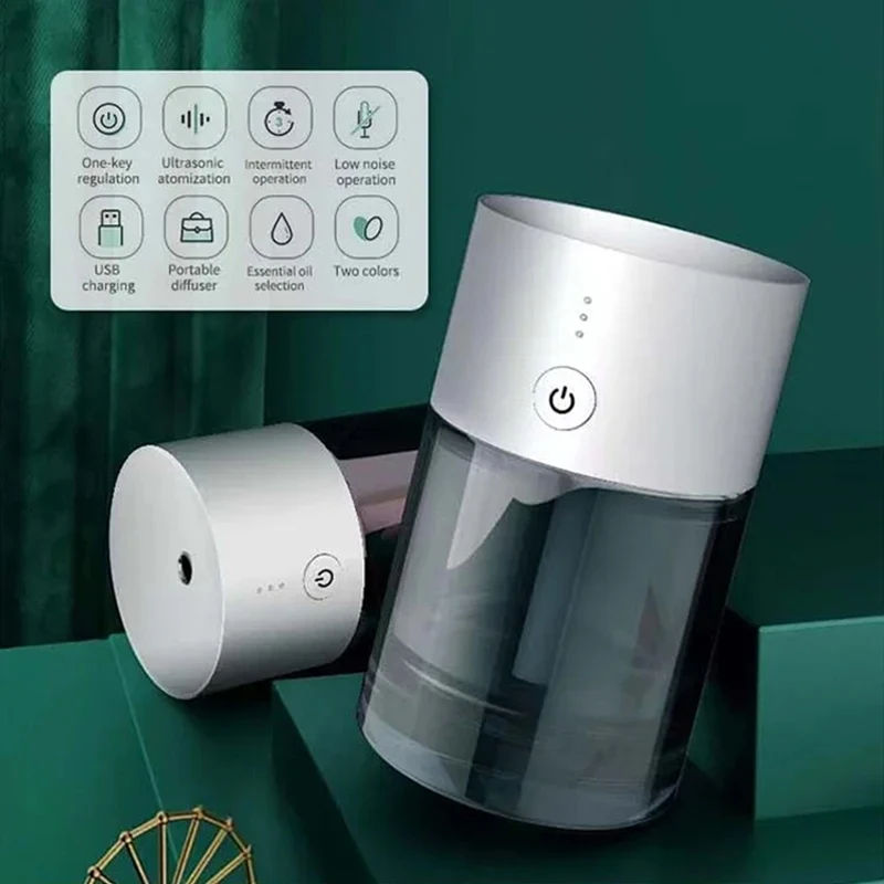 Car Air Freshener USB Rechargeable Essential Oil Diffuser Room Fragrance Diffuser Cool Mist Humidifier Scent Machine