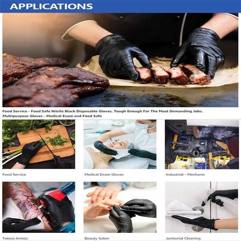 100PCS, Disposable Durable Cleaning Gloves, Suitable For Kitchen Cleaning, Tattooing, Hair Dyeing, Pet Beauty Salons, Etc