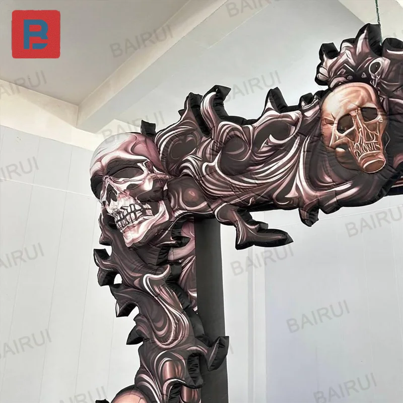Inflatable skeleton frame, suitable for Halloween party, mall event photo booth background display