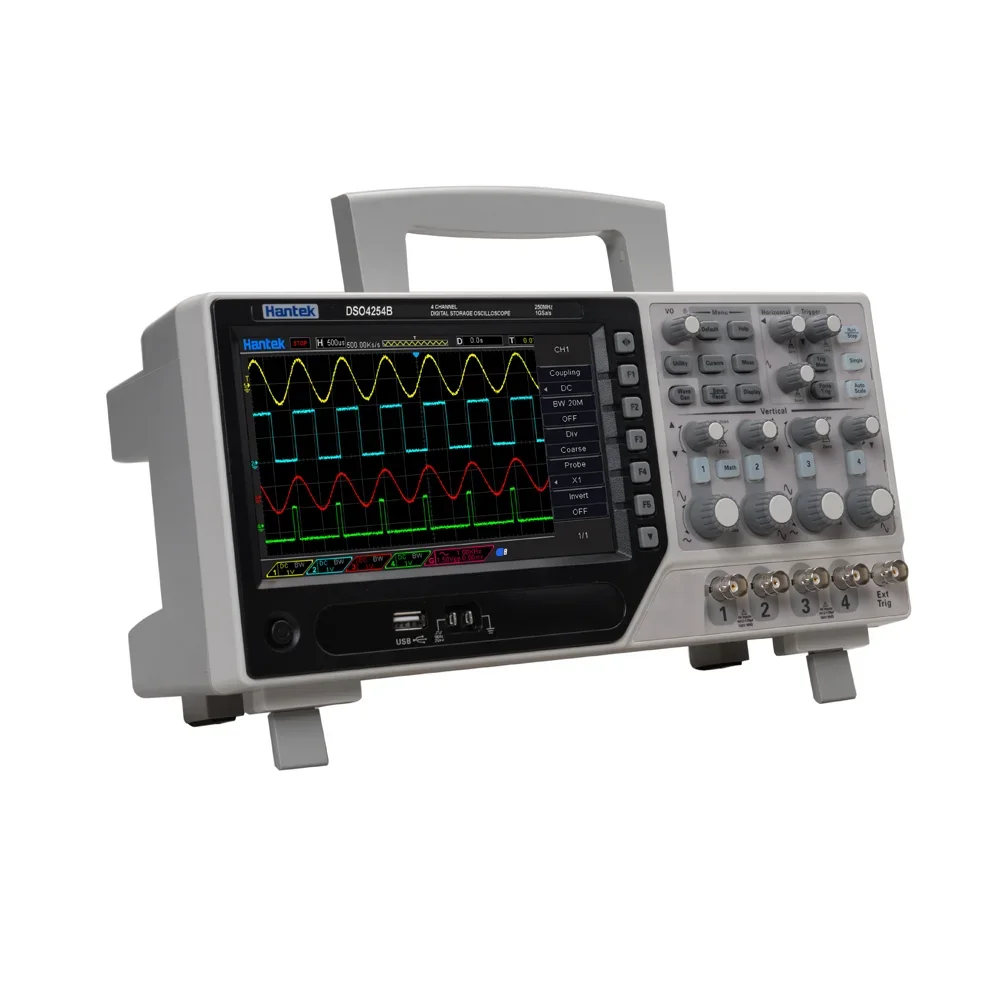 

Hantek DSO4204B 200MHz 4 Channel Portable Osciloscopio Digital Storage Teaching Oscilloscope with DVM Function