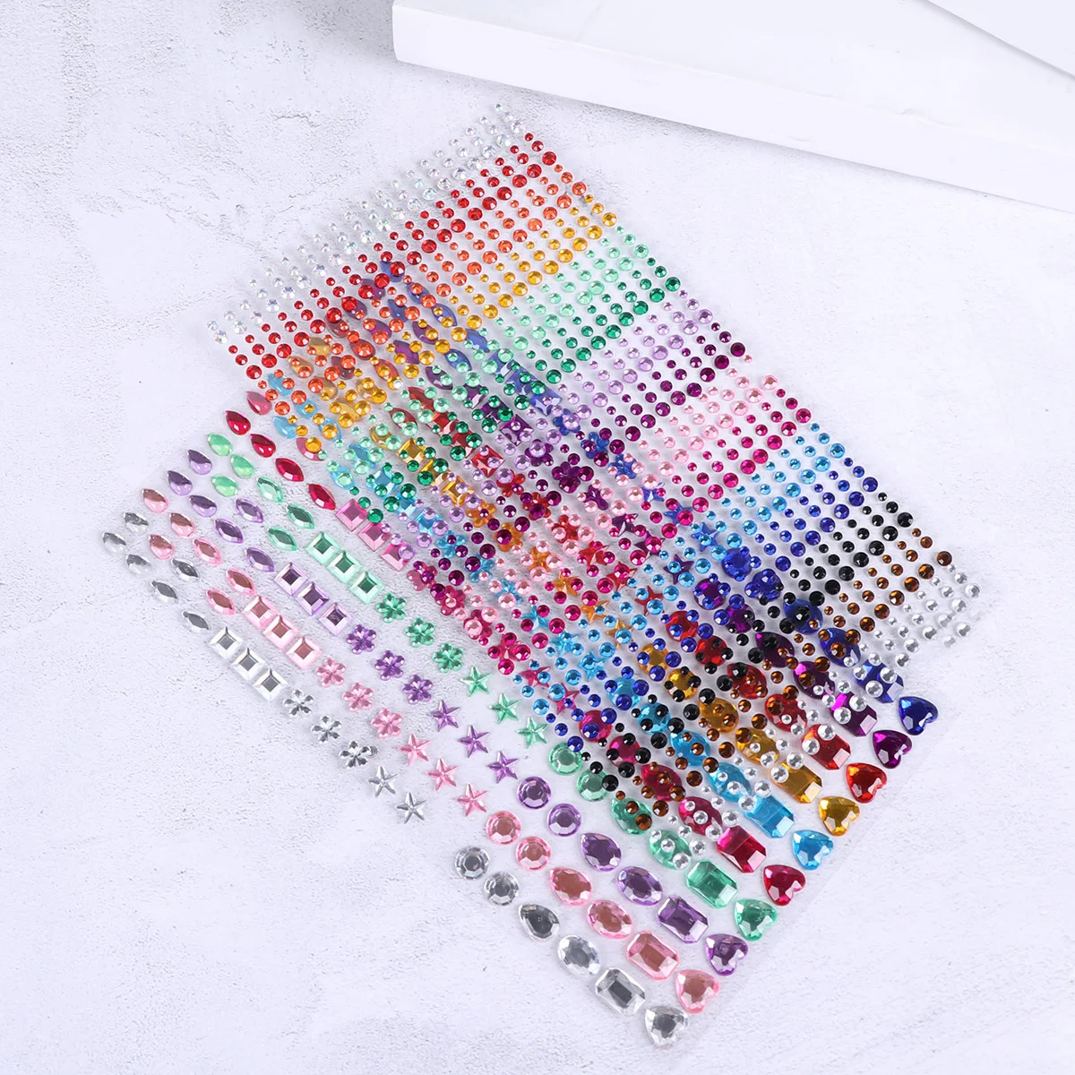 

2 Sheets Crafts Scrapbook Diamond Classroom Acrylic Diamond Stickers Decoration Paste For Decor Decor Stickers For Kids Phone