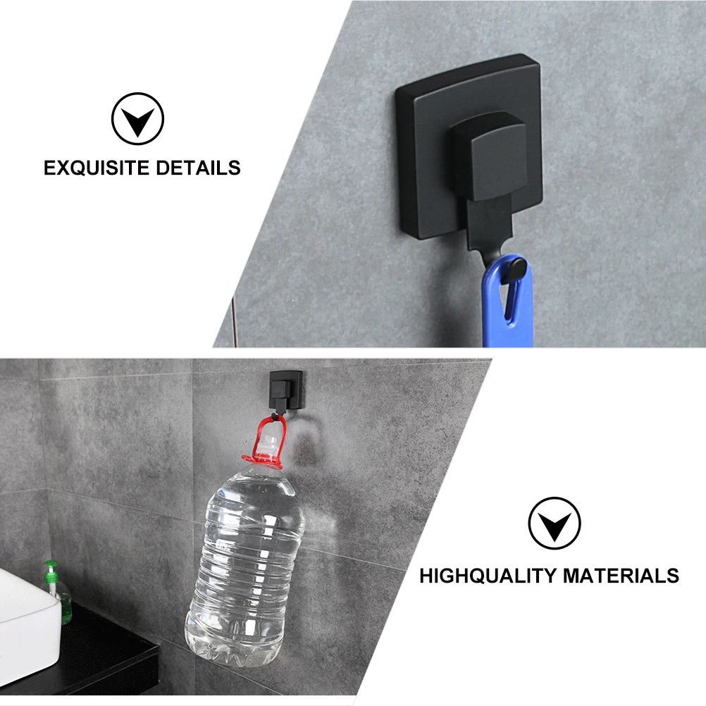

1pc Stainless Steel Hooks No Trace Suction Cup Kitchen Bathroom Bathroom Hook Durable Durable Hanger Hanger Easy Use