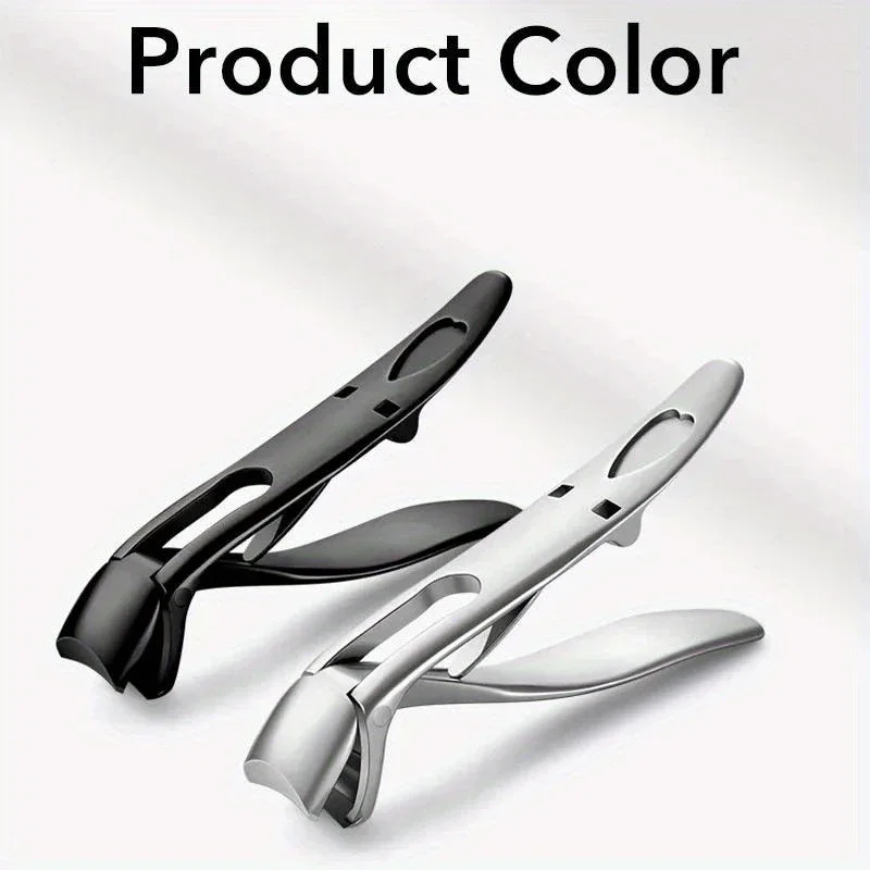Cortauñas de acero premium con cabeza angular para personas mayores, cortauñas ergonómico para uñas gruesas, herramienta de corte afilada 6