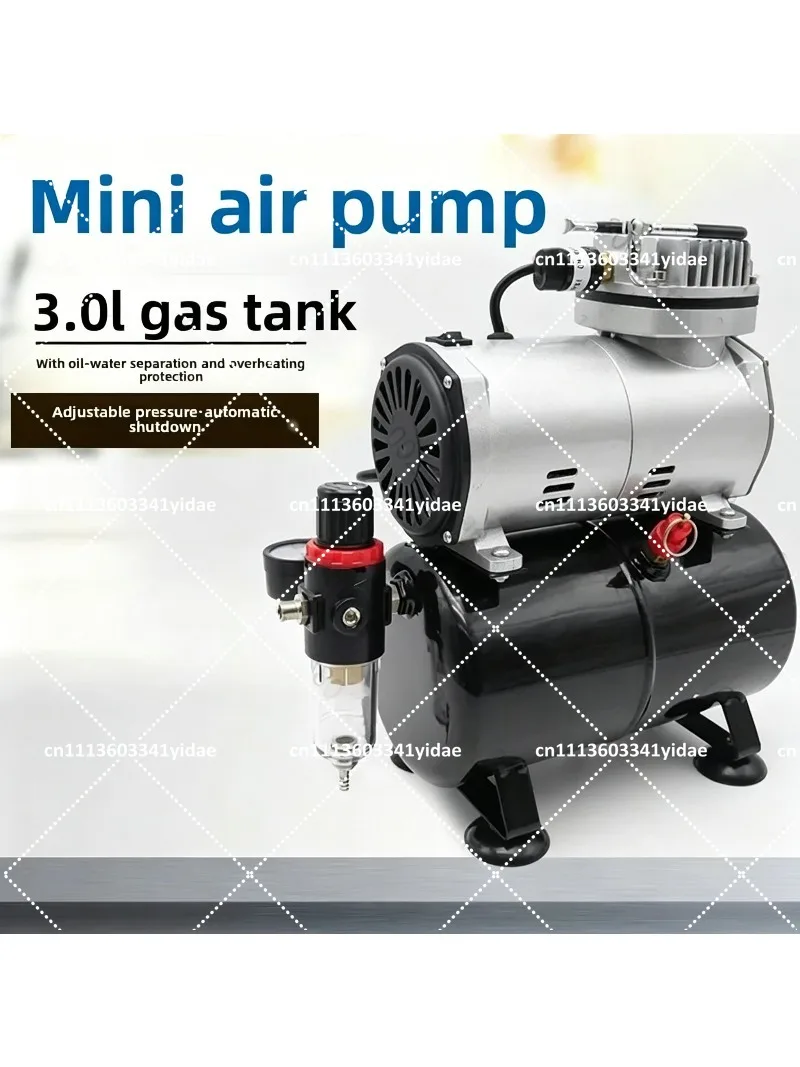 Mini Air Compressor for Spray Painting, Airbrush, Cake Decorating, Furniture Restoration, Air Pump Spray Gun
