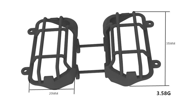 

For Traxxas Trx-4 92076-4 Bronco Nylon Tail Lamp Cover 1/10 Rc Car Parts Black Rear Lamp Cover