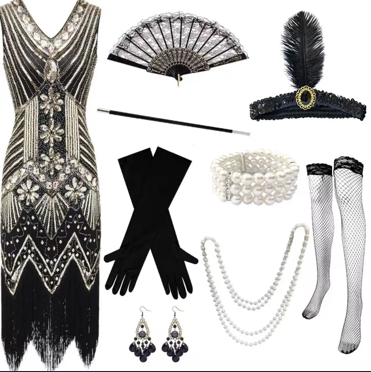 

Новая одежда для косплея, платье в стиле ретро 1920-х годов, платье Гэтсби, сверхмощное платье с кисточками и бусинами для ногтей, европейское и американское платье