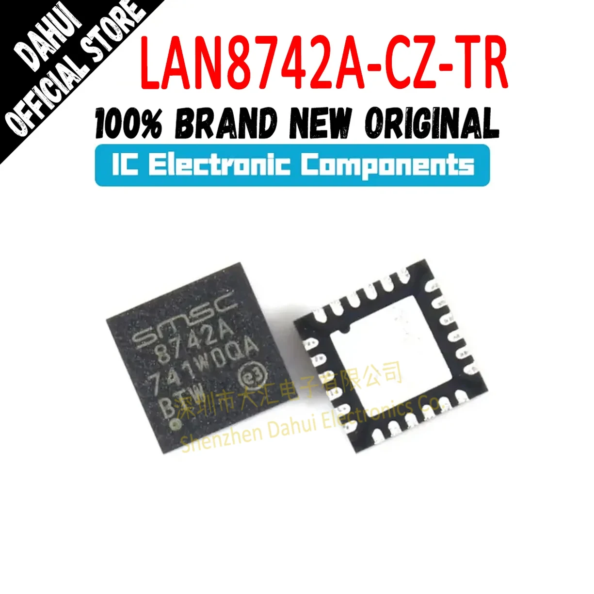 LAN8742A-CZ-TR LAN LAN8742 LAN8742A LAN8742A-CZ 8742 8742A 8742A-CZ 8742A-CZ-TR QFN-24 IC Chip