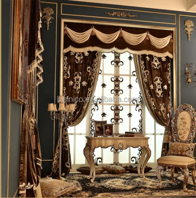 

New Arrivals Jacquard Fabrics Curtains & Embroidery, Decorative Living Room