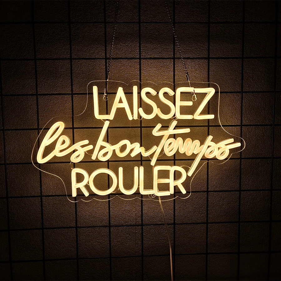 laissez-les-bon-temps-rouler-ネオンサイン-壁装飾用、ライトアップサイン-リビングルーム、ガレージ、バーの装飾、パーティー、結婚式、usb電源付き