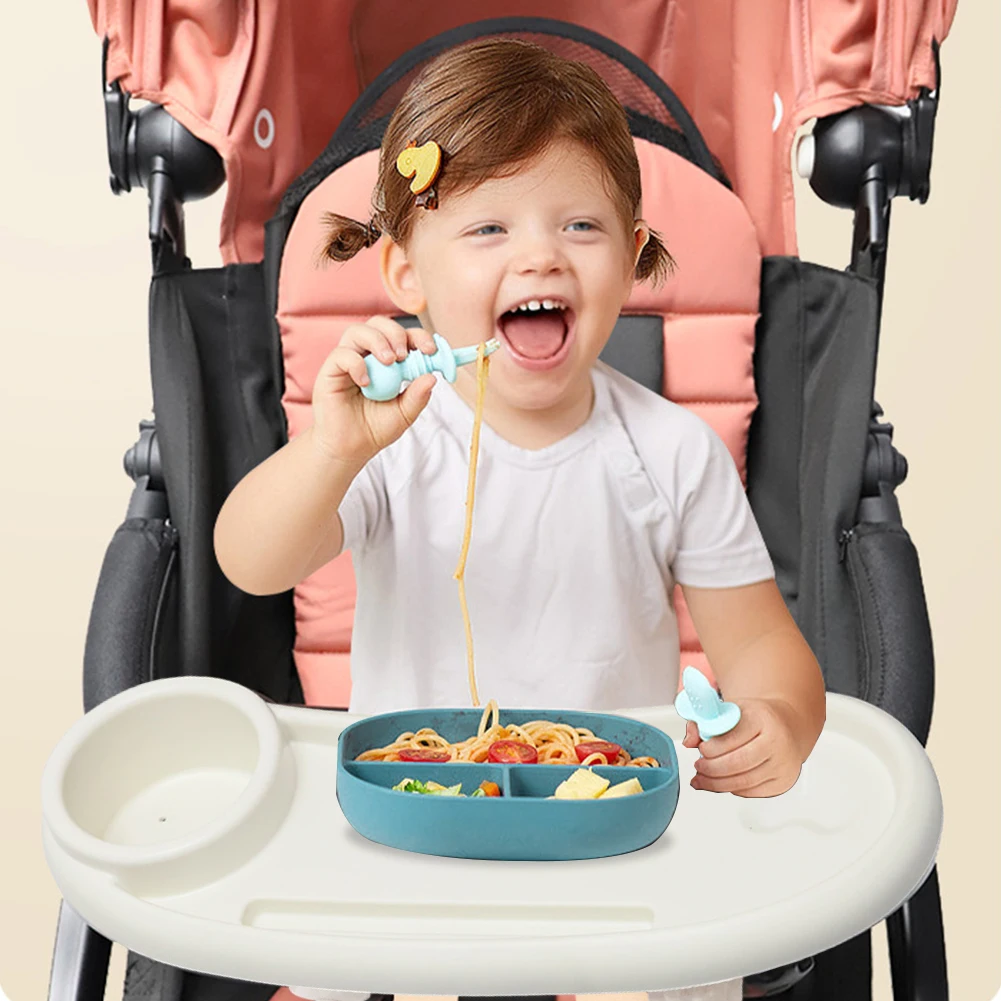 3 In 1 Infant Stroller Dinner Table Tray Antislip Universal Stroller Tray Stroller Snack Catcher and Drink Holder - view 5