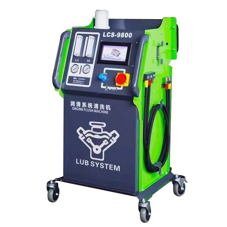 LCS-9800E Engine Lubrication System Flush & Oil Change  , Multifunctional Car Oil Changer Cleaning Equipment