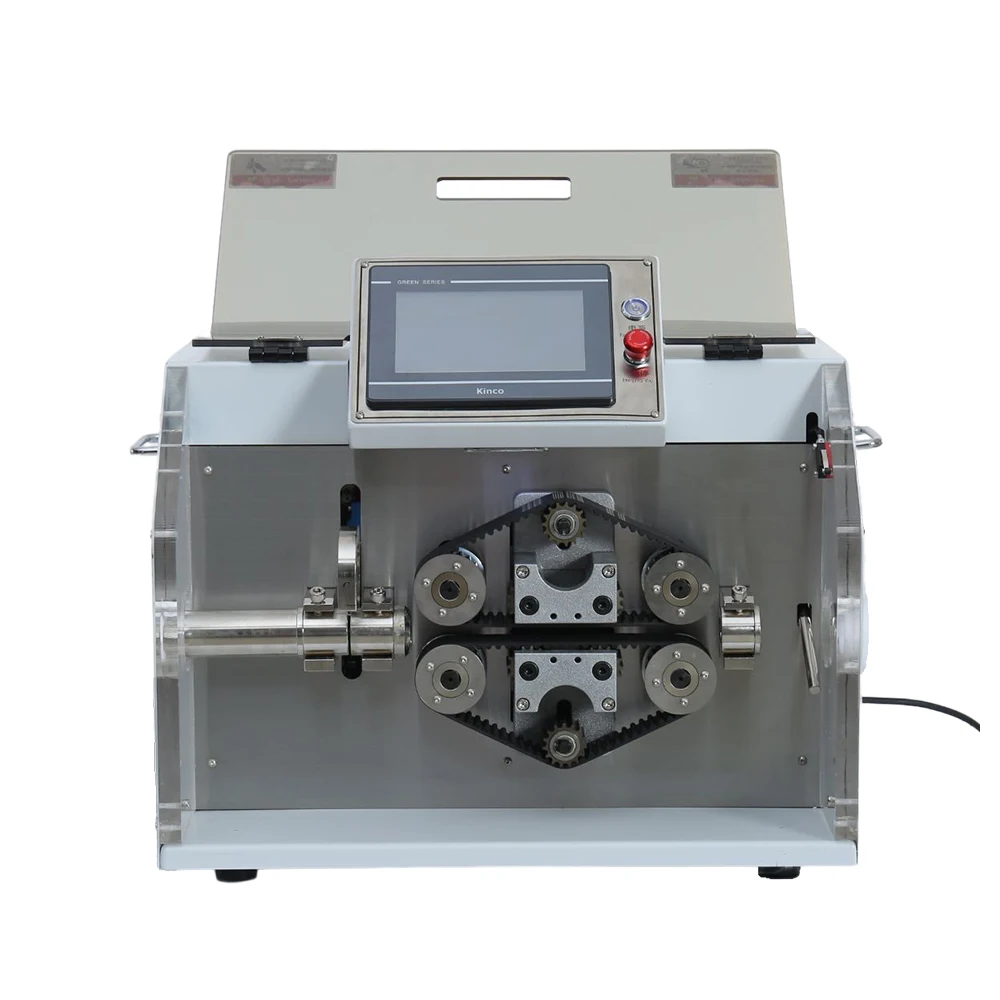 PLC Control English Touch Screen System High Speed Computer Corrugated Pipe PVC Soft Tube Precision Cutting Machine