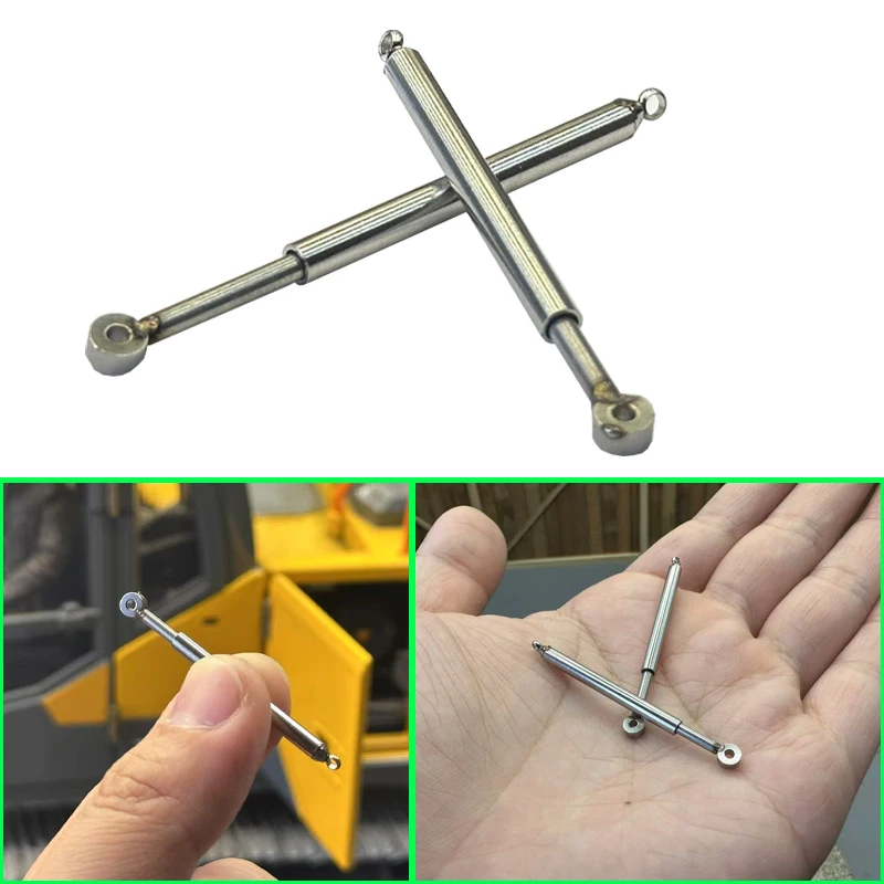 

1 Pair Simulation Metal Mini Hydraulic Rod for 1/14 Tamiya RC Truck Car Scania Volvo Benz diy Parts Toys