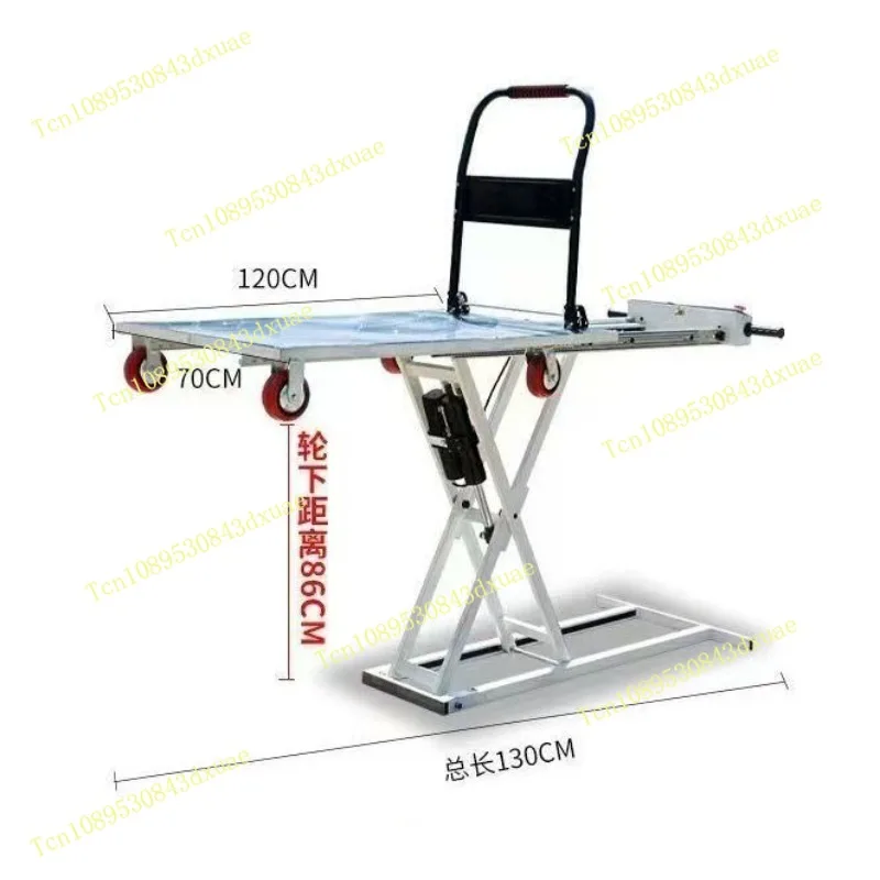 Electric hydraulic lifting flatbed truck, one machine multi-purpose, time-saving and labor-saving foldable
