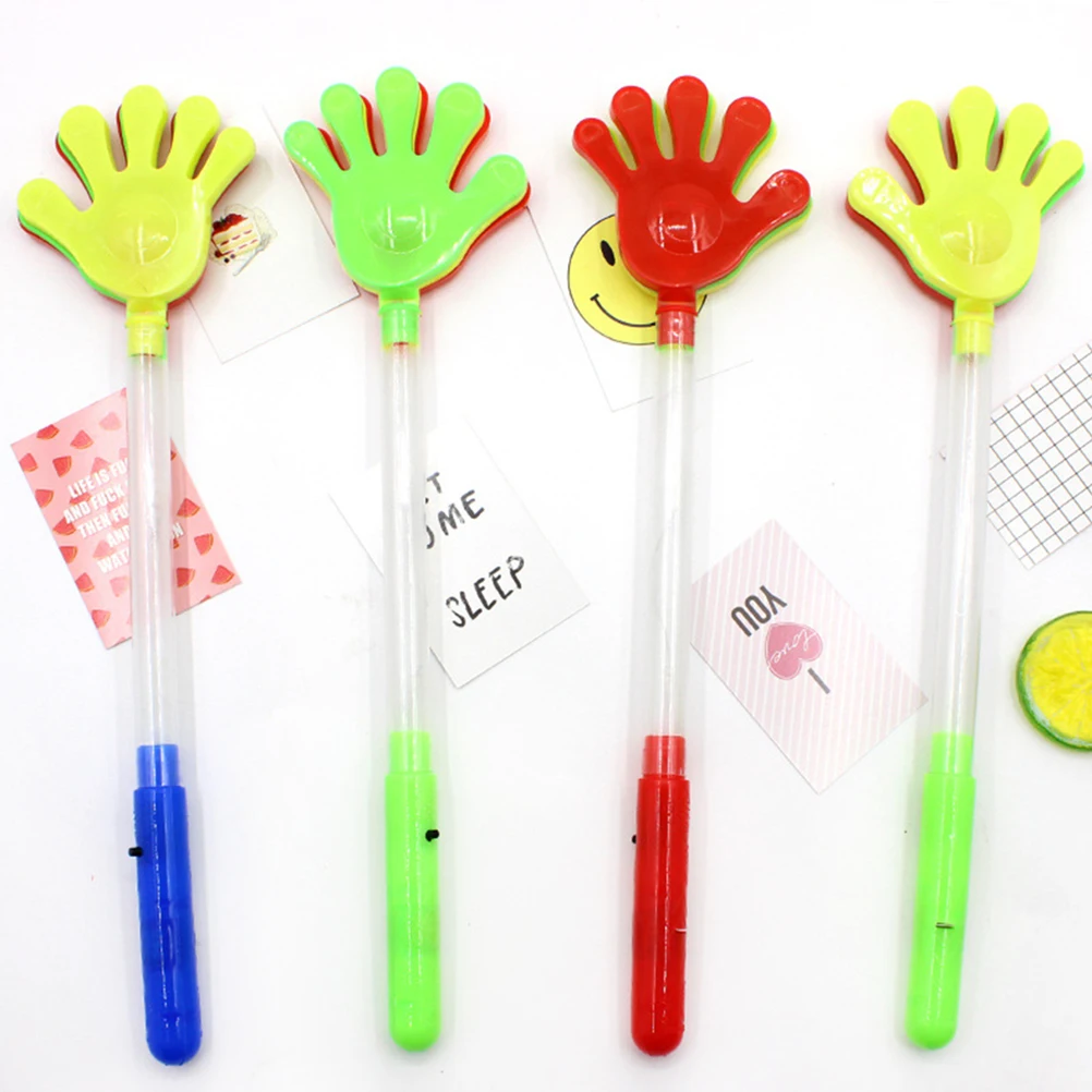 

4 Pcs Glow Accessory Kid Clapping Toys Party Supplies Stick Favor Hand Favors Luminous Props Cheering