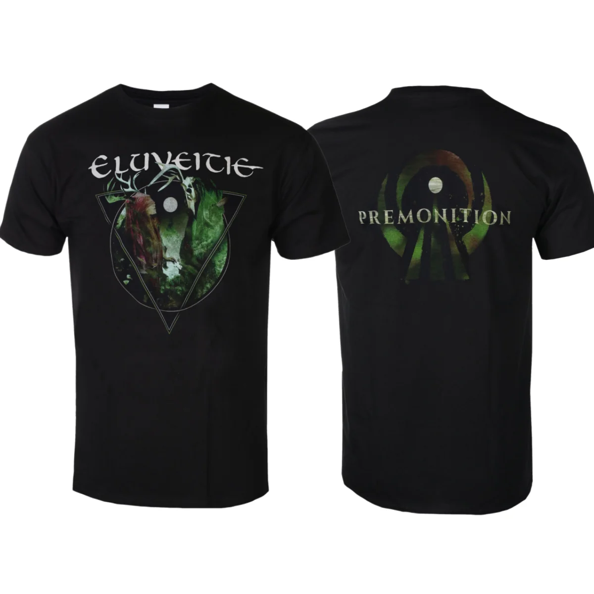 Camiseta Eluveitie Premonition B2B con estampado de patrones, 100% algodón, unisex, novedad de verano, camiseta clásica retro de banda