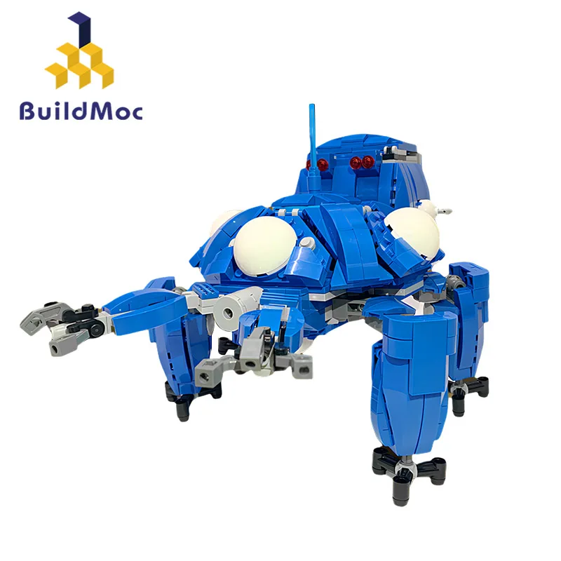 MOC For Ghost in the Shell Mehca Tachikoma Robot Building Blocks Set Cartoon Intelligent Vehicle Bricks Toys For Children Gifts