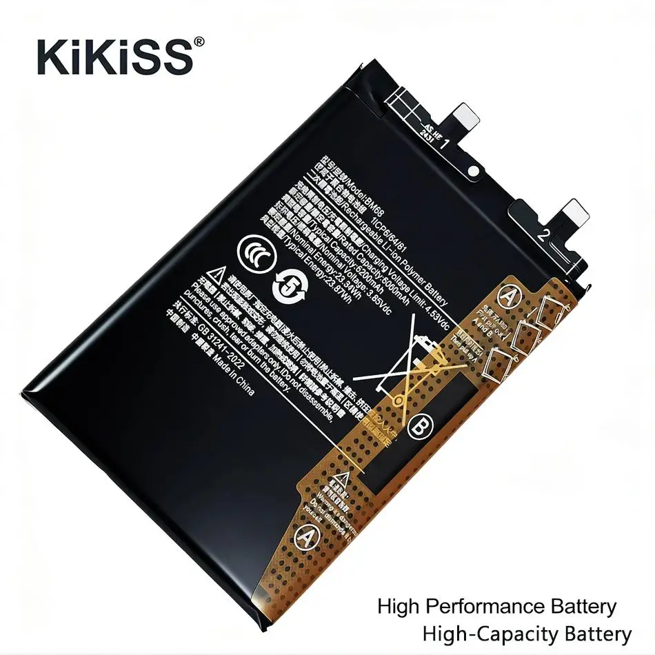 

Высокосовместимая безопасная батарея BM68 для мобильного телефона Xiaomi Redmi Note 14 Pro Plus Note14 Pro+ 5G, 6200 мАч