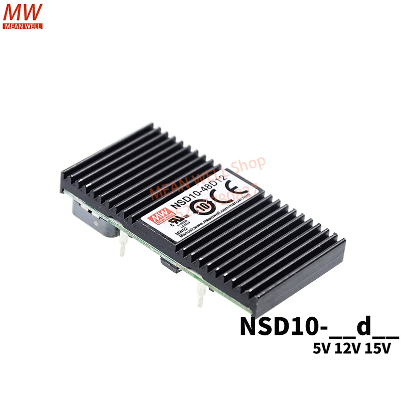 Original MEAN WELL Switching Power Supply 10W DC-DC Regulated Dual Output NSD10-12D5 NSD10-12D12 NSD10-12D15 NSD10-48D5
